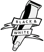 Black and white fodrászat